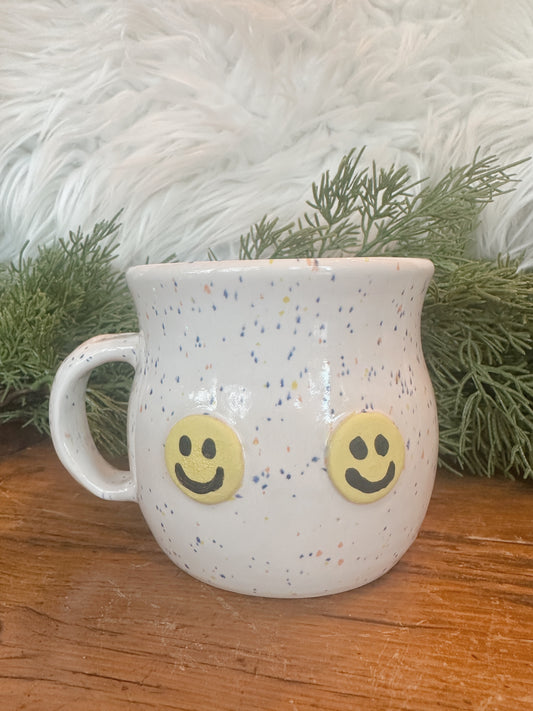 Nice Tits Freckled Smiley Mug